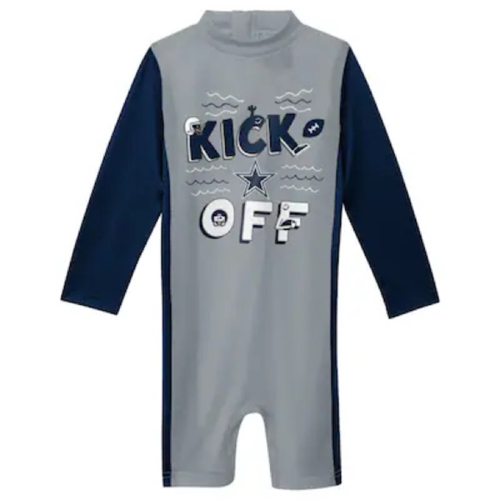 KIDS DALLAS COWBOYS WAVE RUNNER LONG SLEEVE SWIM WETSUIT